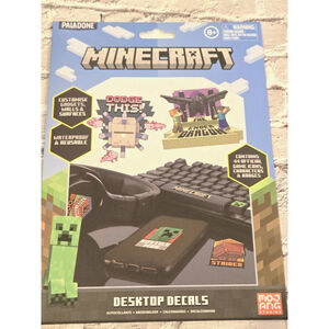 Minecraft Desktop Decals. Waterproof & Reusable, 44 Official Game Icons, NIP